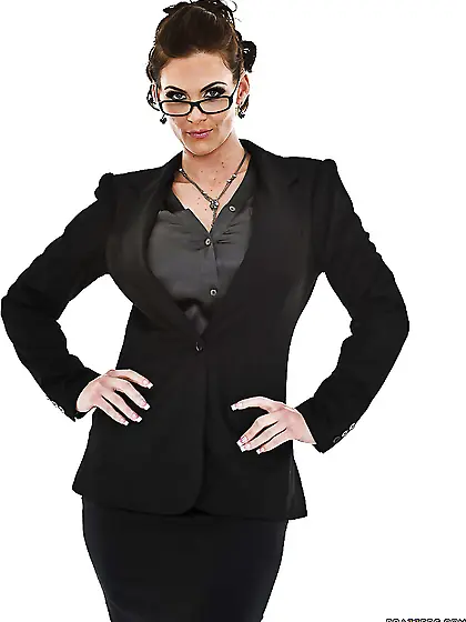 American seductive brunette teacher