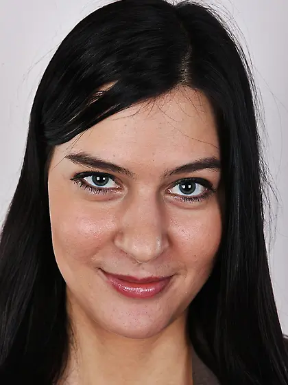 Black hair seductive chick