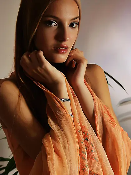 Delicious blonde Kira W is in ecstasy uncovering every inch of h