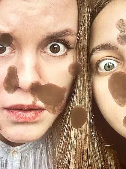 Future mothers Liza Kazakhevich & Anna ermalko cum