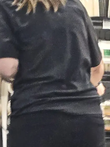 Perving on hot fat ass