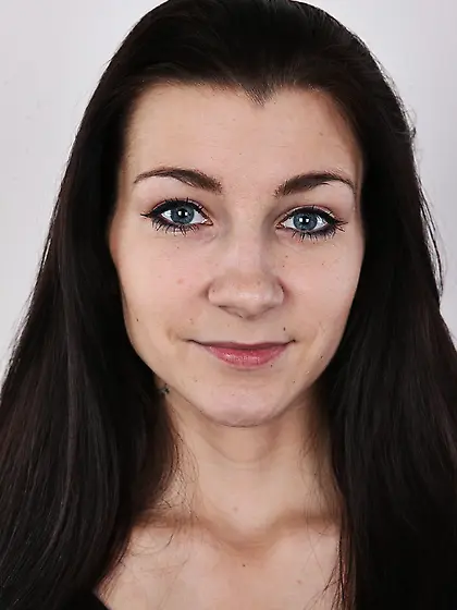 Sexy long black haired