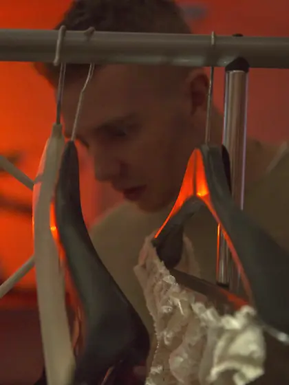 Creepy stalker-ish dude gets to fuck a busty,  thick blonde bombs