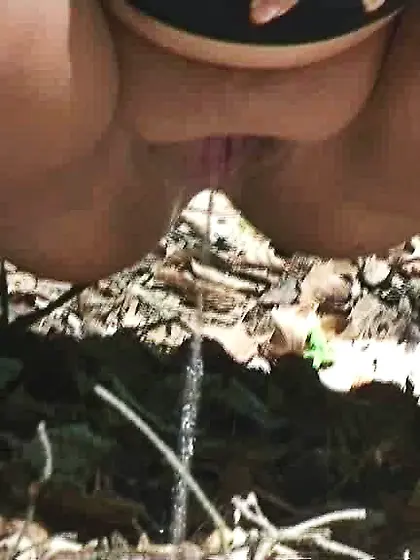 Pissing in the woods
