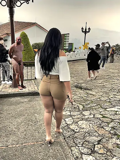 Tied nude humillant public cfnm