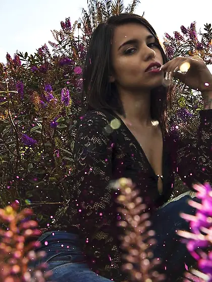 Latin brown eyes girl