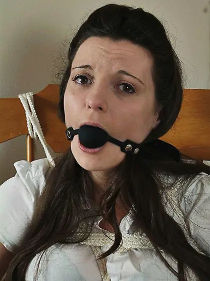 Sexy girl cheated on BF and he tied her up exposing boobies on c