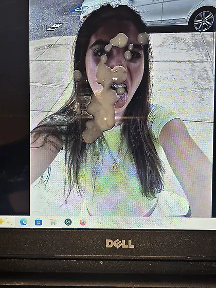 Lil brace faced cum rag