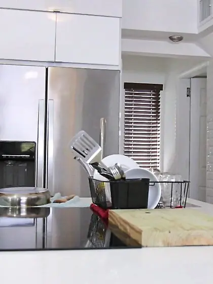 Tiny long-haired brunette loves