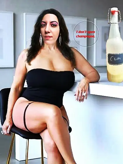 I don't open champagne to drink.