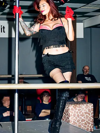 Big titty chick striptease