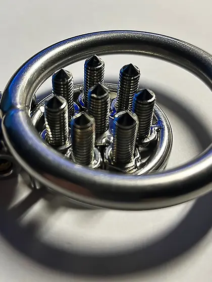 My new inverted chastity and punishment cage