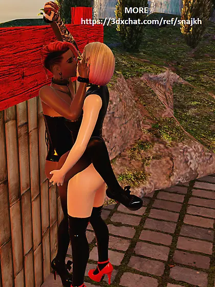 Trangender in corset