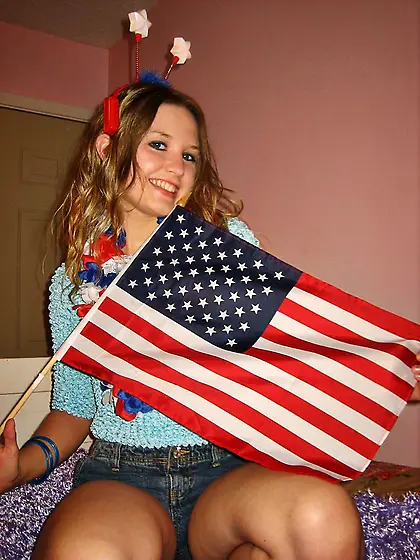 Cute Miss America College Girl