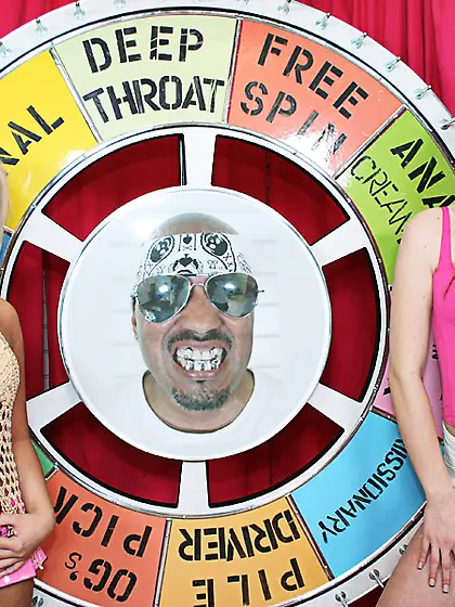 Blonde brunette slut astonished