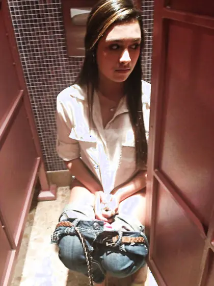 Toilet and pee girls