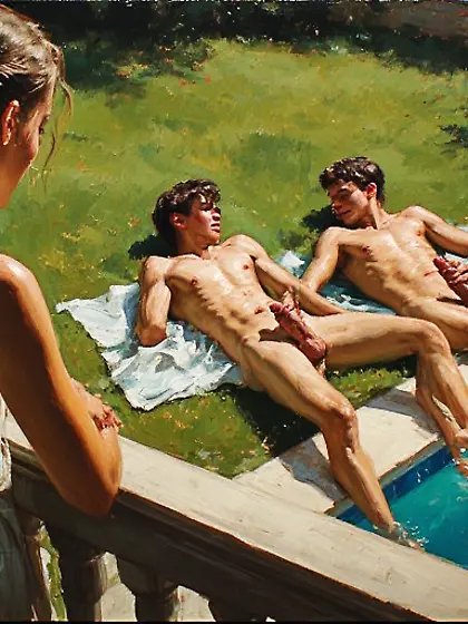 Girl is spying brother with a boy