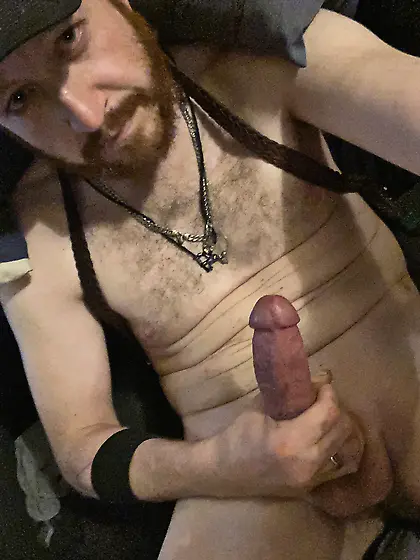 Playing with big cock