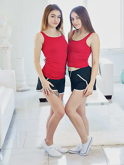 Two hot minxes tantalize a hapless stepbrother