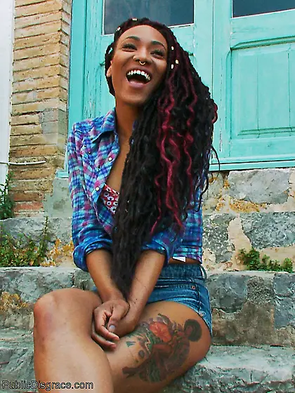 Spanish milf public gangbang