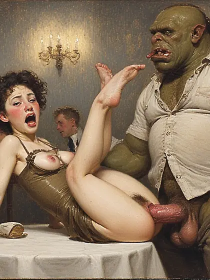 slender girls with orc