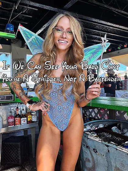Stripper,  not a bartender