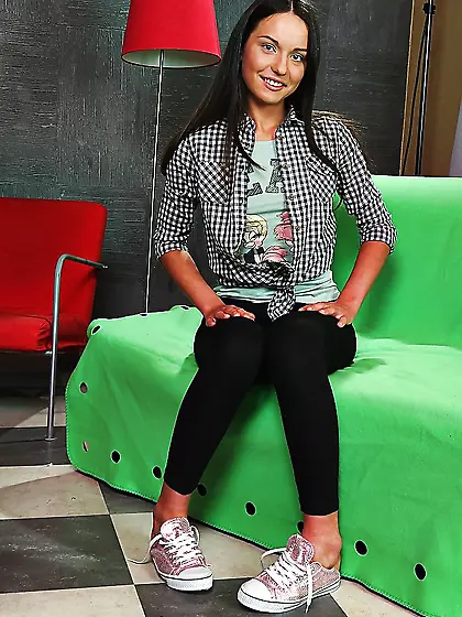 Russian whore Nataly Gold with black hair gives up and gets assf