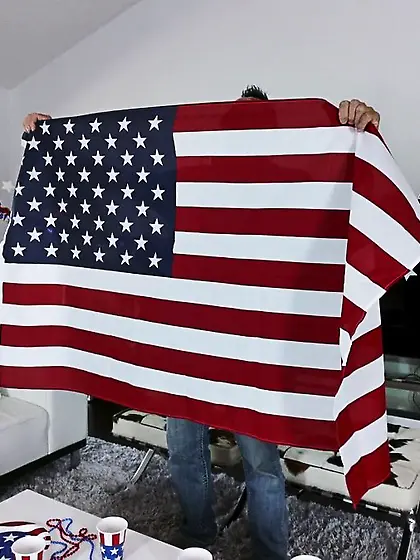 Gorgeous foursome for two slim blonde ladybirds