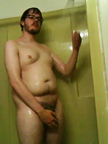 allen in the shower