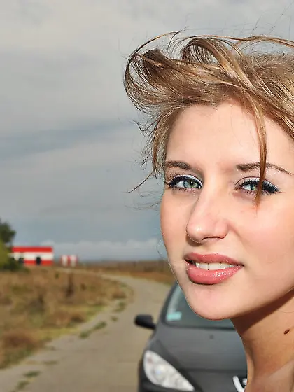 Lovely teen latex dress