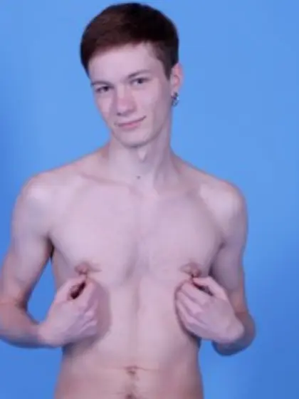 Brunette Young Man Jessy Close Up.