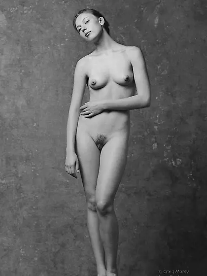 Precious young porn model babe Yelena Morey got all naked and ho