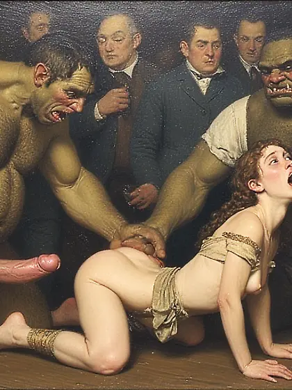 slender girls with orc