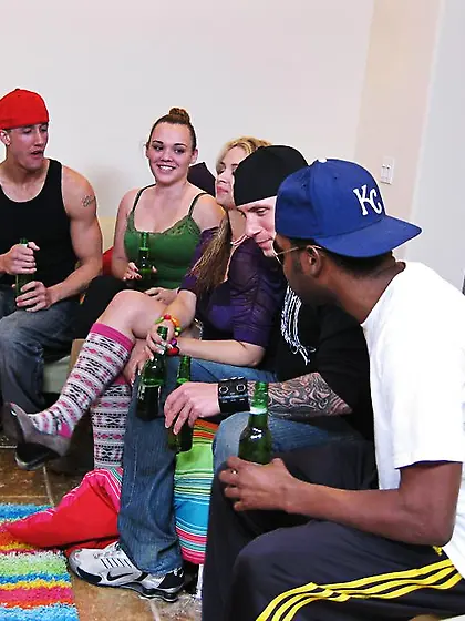 Sluttish blonde Sarah Vandella gets cummed on and fucked with lo