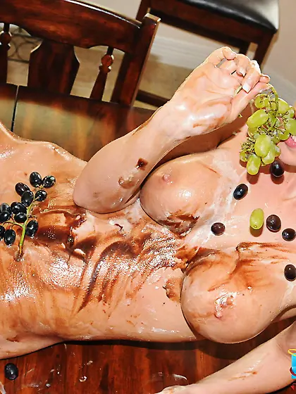 Lusty blonde bitch Bailey Kline takes off her clothes and messes