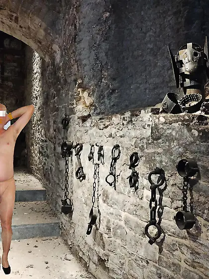 awaiting the torture naked in pantyhose