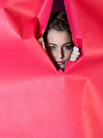 Babe Nikia A erotically poses in the wall papers showing every d