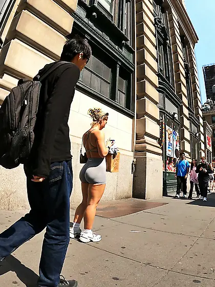 #1A Blonde Spandex Goddess