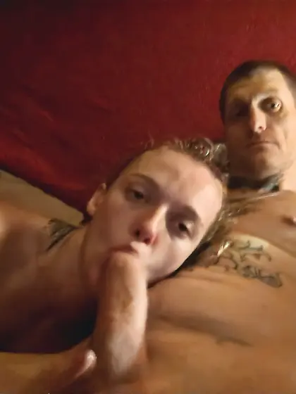 Sexy Wife Sucks Husband's BWC