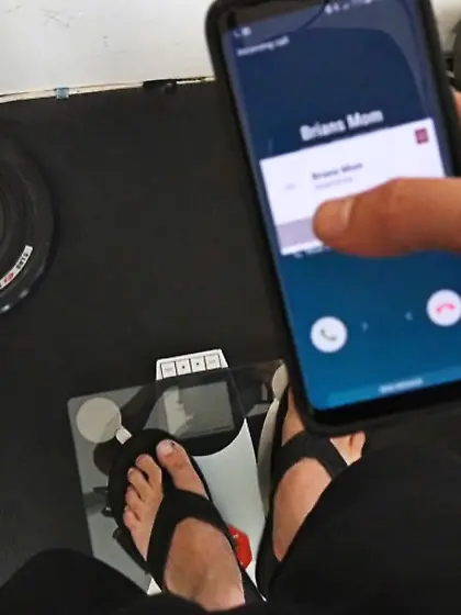 Nervous mother gets knocked in the bedroom...