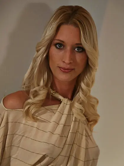 Skinny blonde with a dripping slit gets banged brutally on a bed