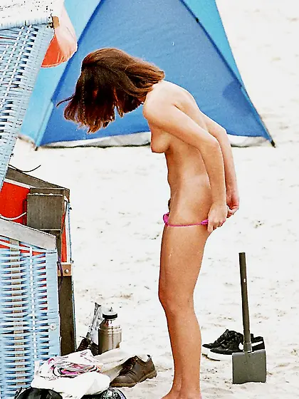 Slim darling with a nice smile