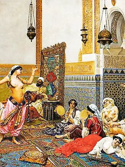 Thematic Painted Ero Art three - Tummy Dance