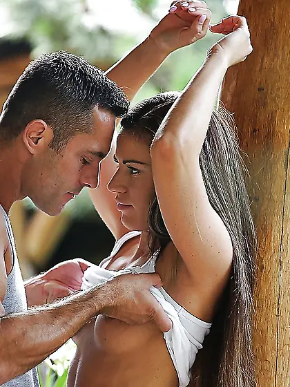 Beautiful feet footjob