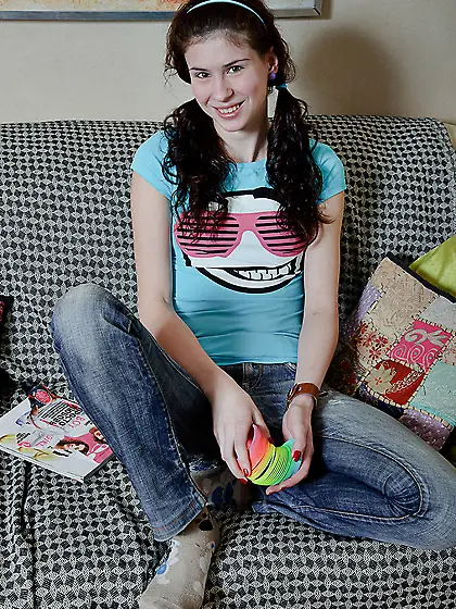 Cute daughter sucks and fucks a monster cock