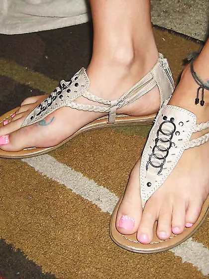 Worn High-Heeled Slippers For Sale