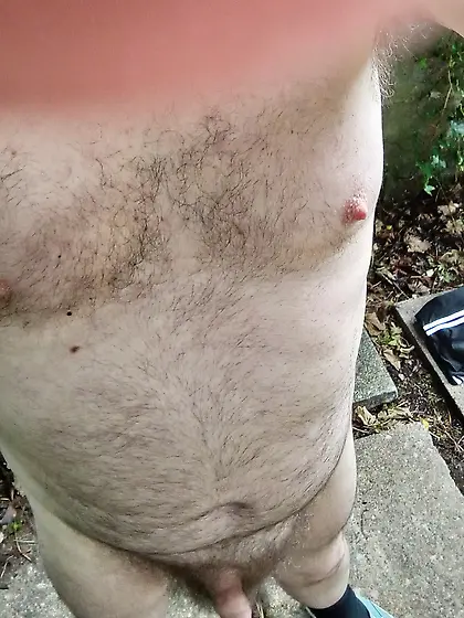 pissing in the garden