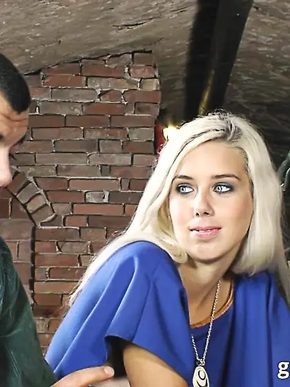 Stranger blonde milf small tits