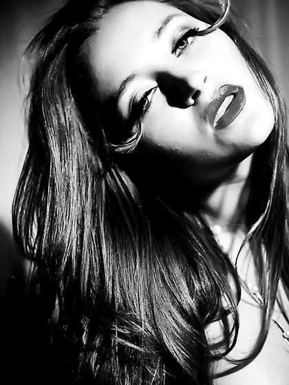 Dazzling brunette model hot