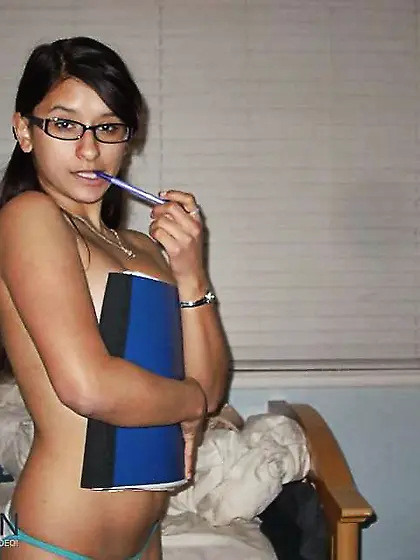 Fledgling Latin Teenager With Thick Areola